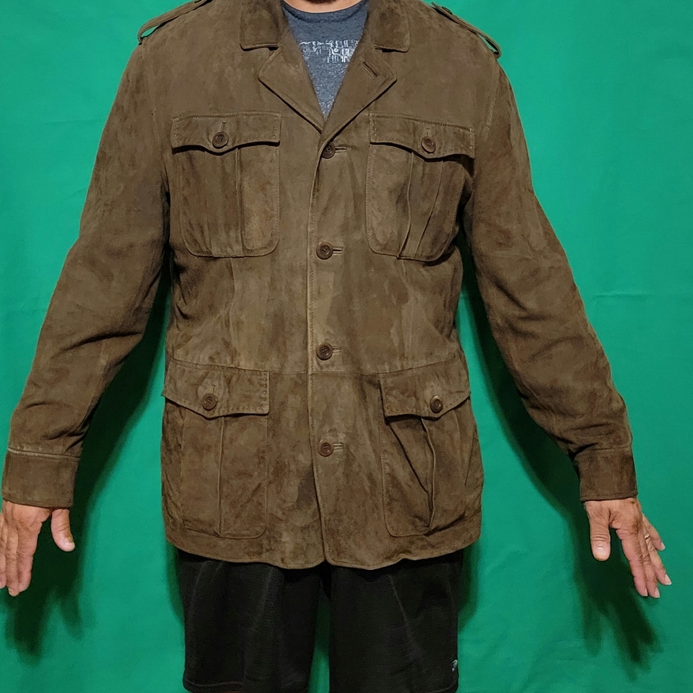 Daniel Cremieux Brown goat suede jacket NWOT excellent condition.